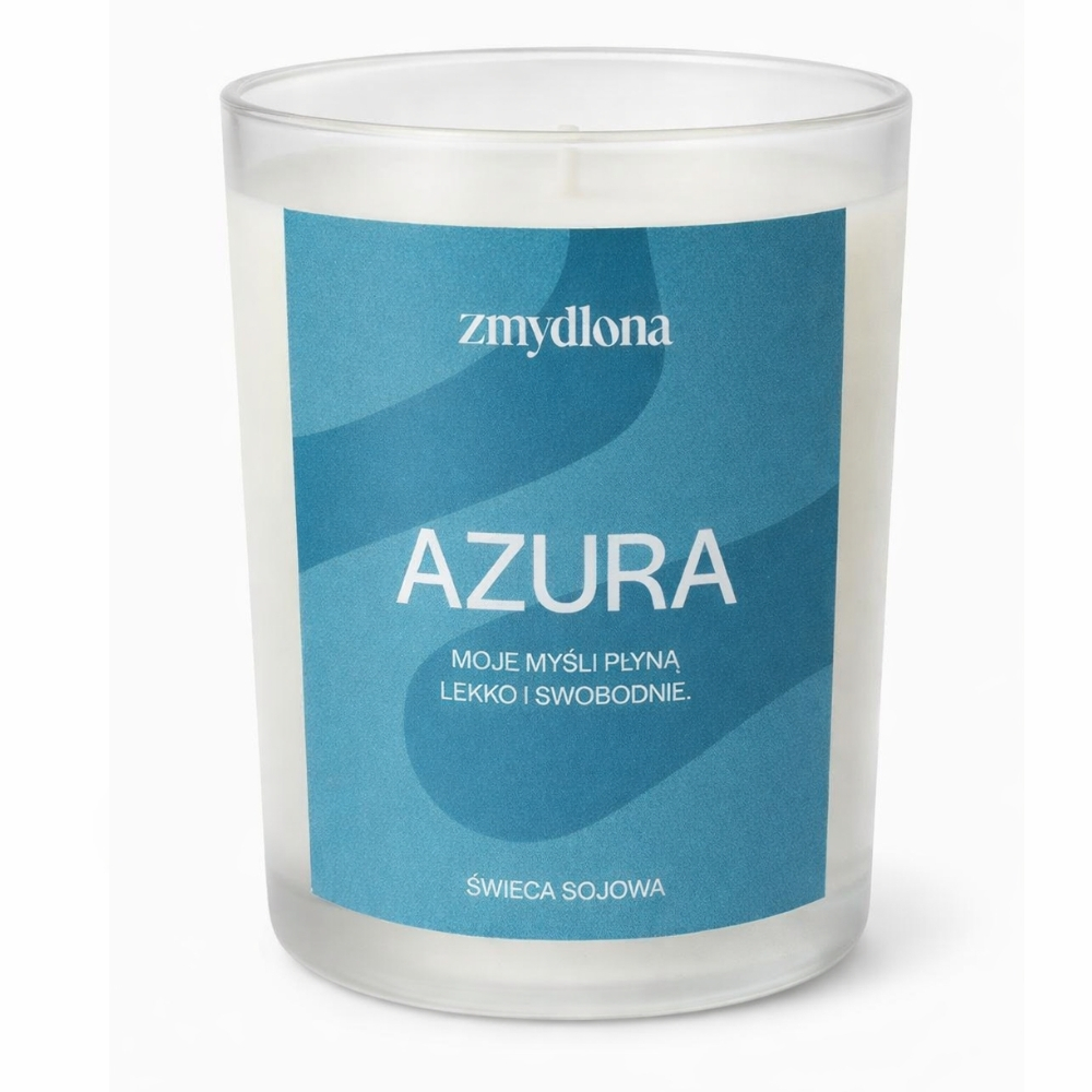 Zmydlona - Świeca sojowa Azura Świeca sojowa Azura - obrazek 1